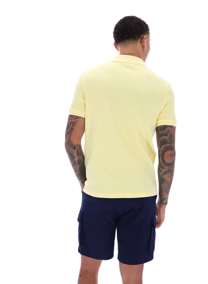 Popcorn Benjamin Micro Waffle Polo - Popcorn