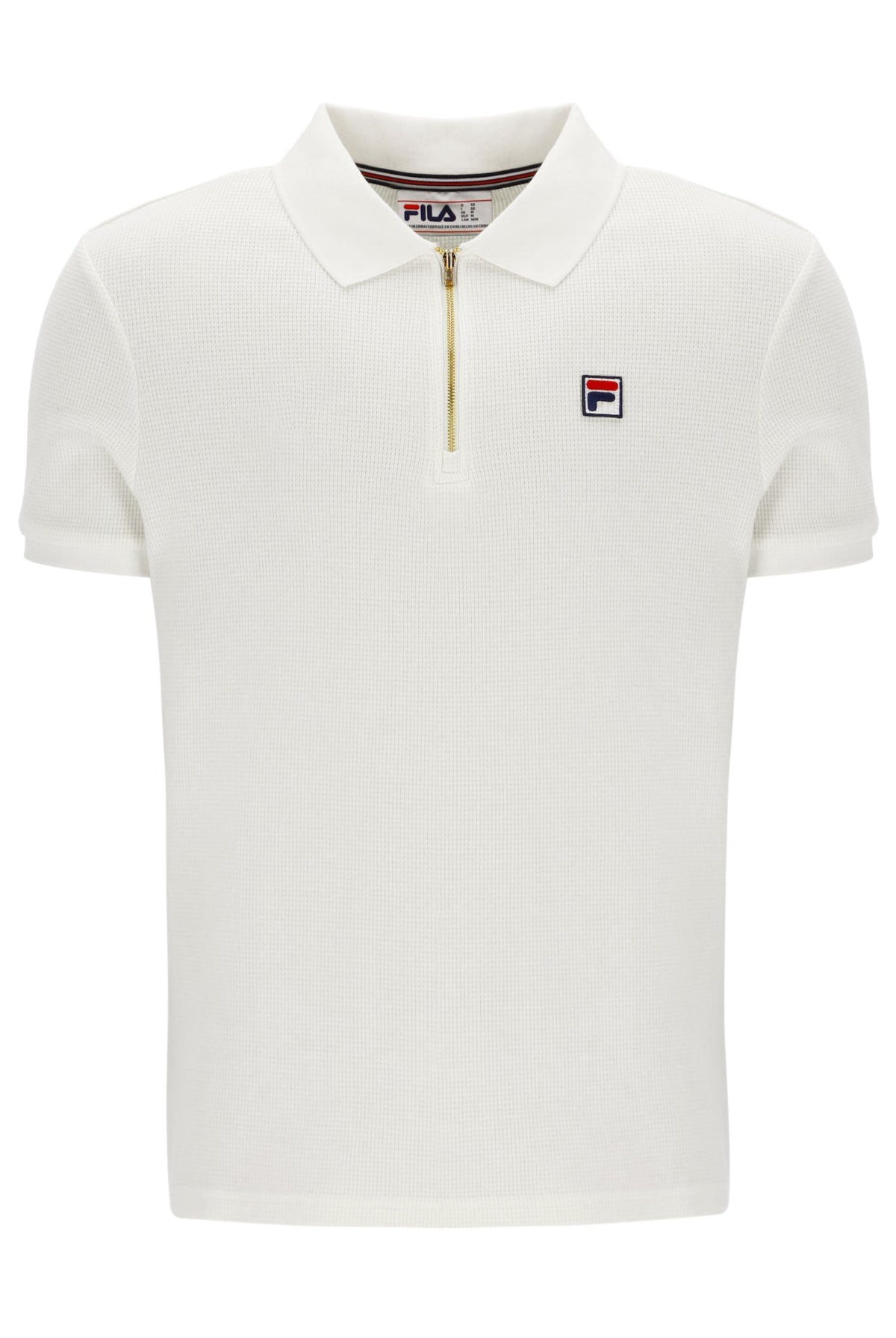 Gardenia Benjamin Micro Waffle Polo - Gardenia