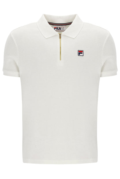 Gardenia Benjamin Micro Waffle Polo - Gardenia