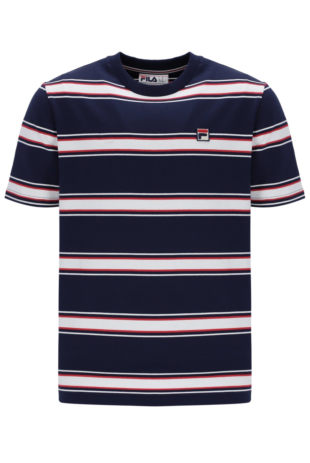 Striped Sanders Yarn Dye T-Shirt - Fila Navy
