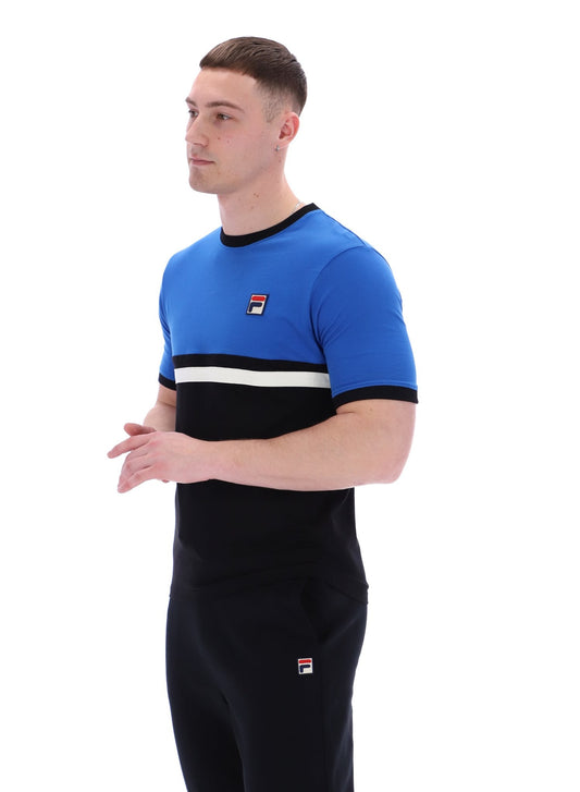 Contrast Randy Rib T-Shirt - Black