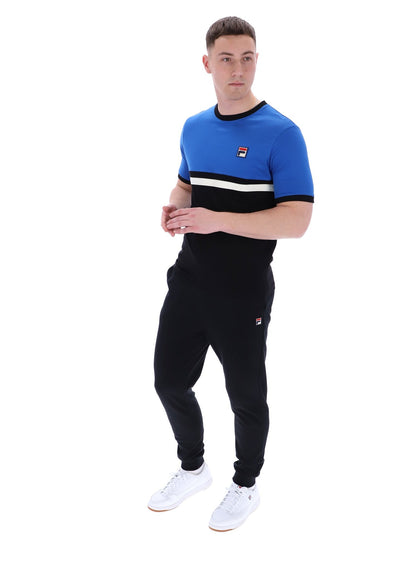 Contrast Randy Rib T-Shirt - Black