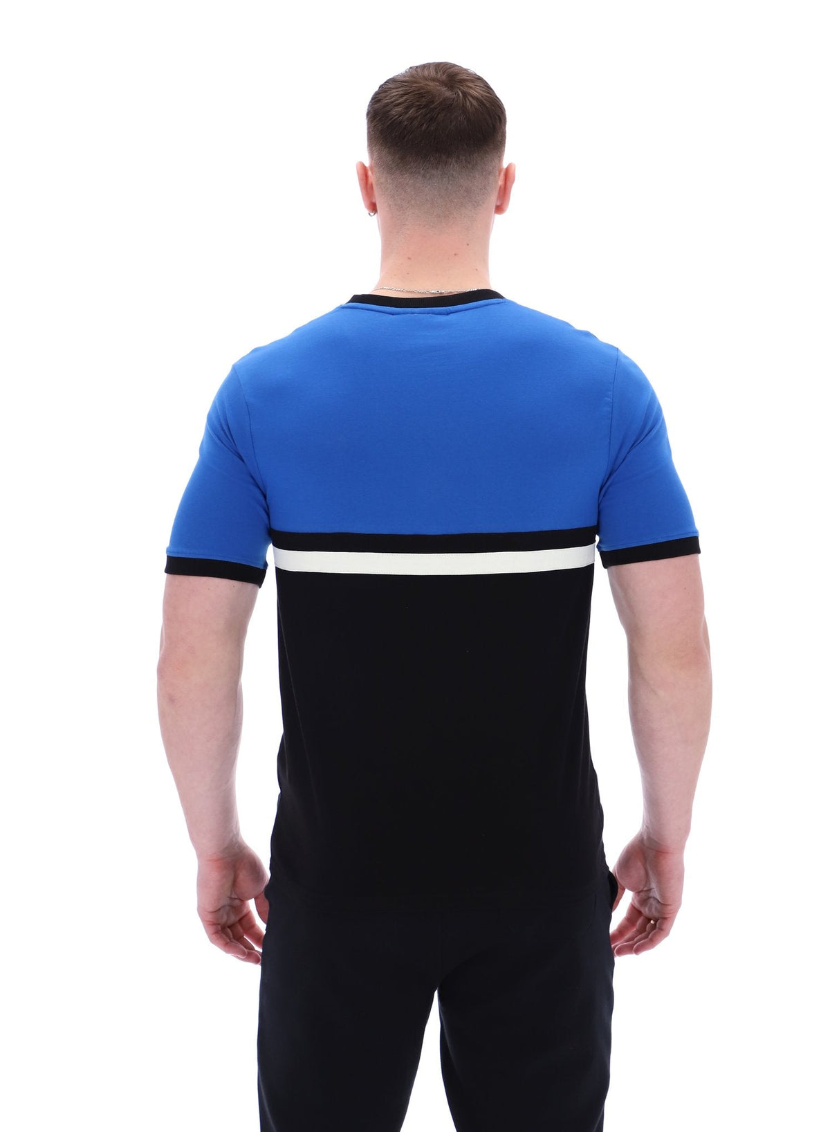 Contrast Randy Rib T-Shirt - Black