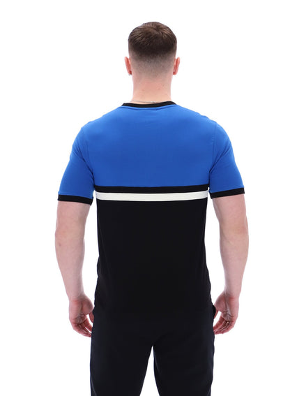 Contrast Randy Rib T-Shirt - Black