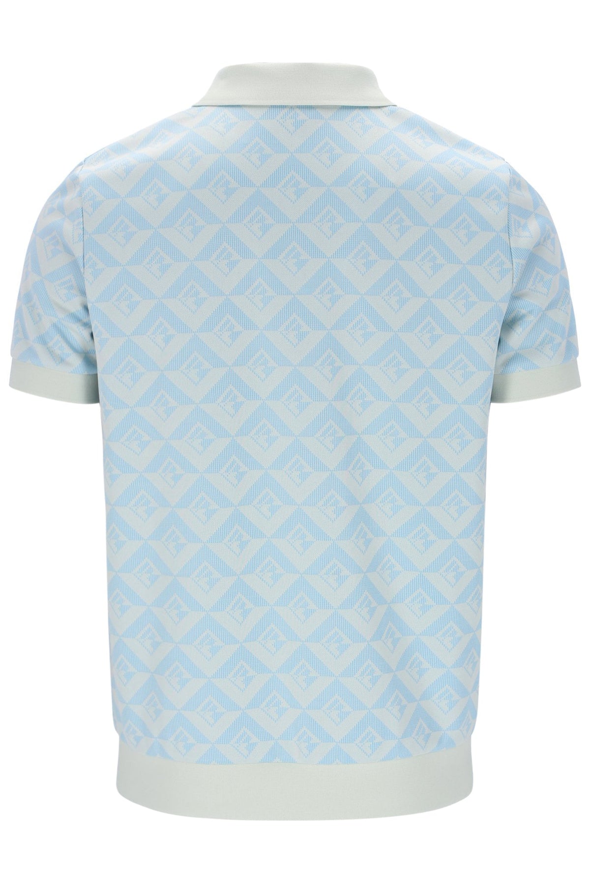Summer Song Axel Jacquard Geo Polo - Egret