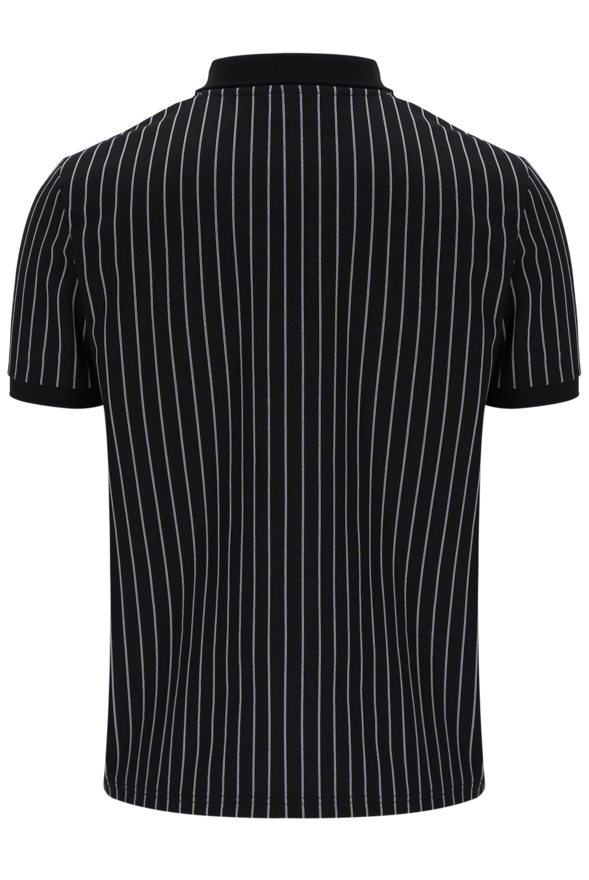 Black Patton Jacquard Stripe Polo - Black