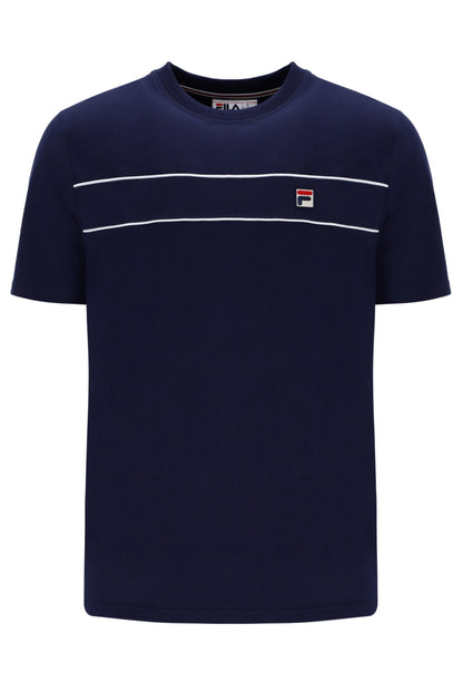 Fila Navy Williams Contrast Piping T-Shirt - Fila Navy
