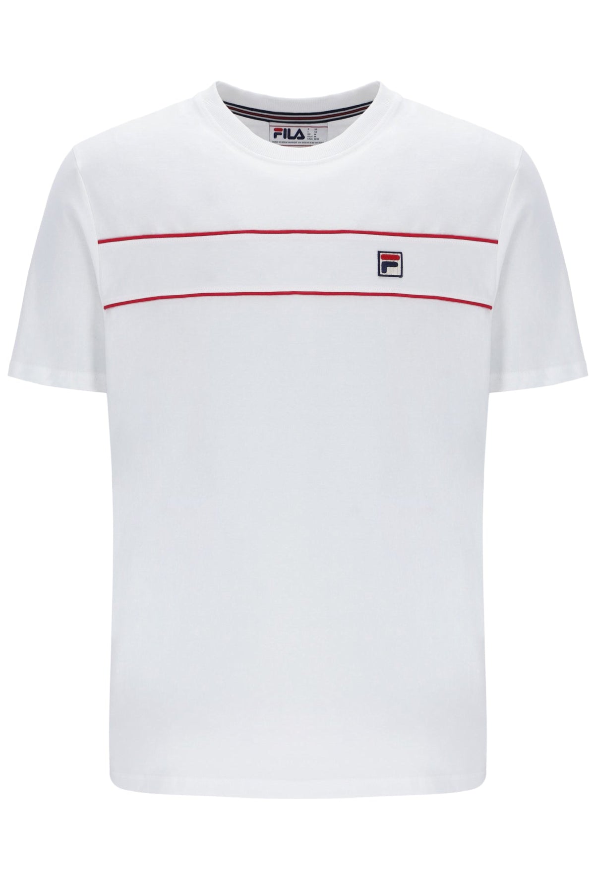 White Williams Contrast Piping T-Shirt - White