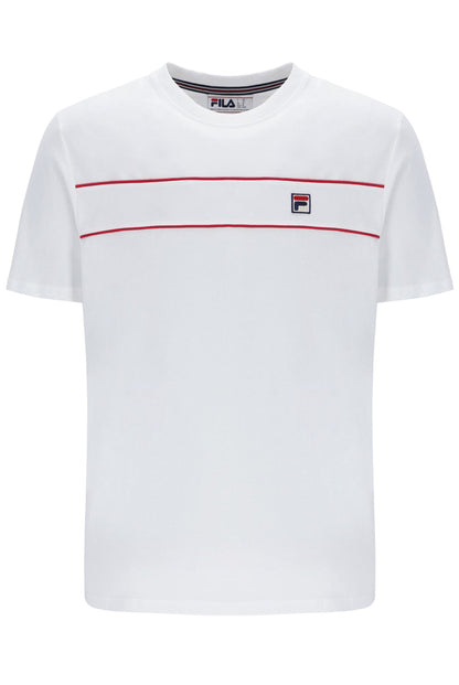 White Williams Contrast Piping T-Shirt - White