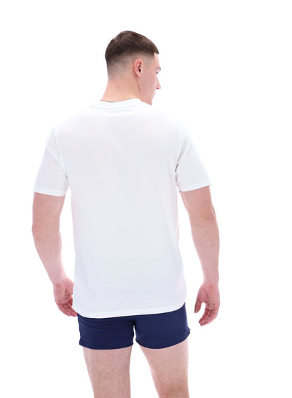 White Williams Contrast Piping T-Shirt - White